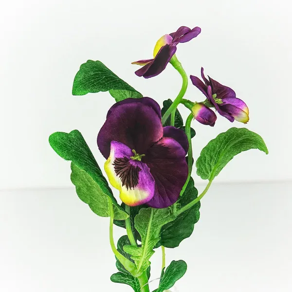 GASPER Stiefmütterchen - Viola Lila 34 cm - Kunstblumen