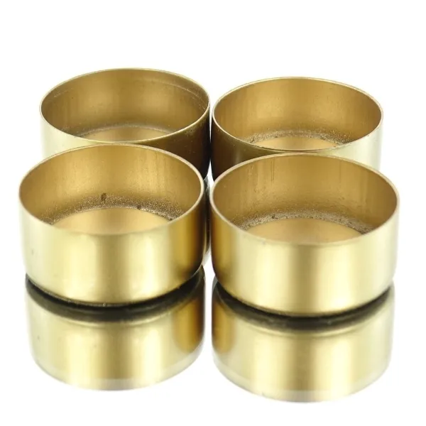 GASPER Teelichthalter Cups Goldfarben magnetisch Ø 4 cm 4er Pack - Metall