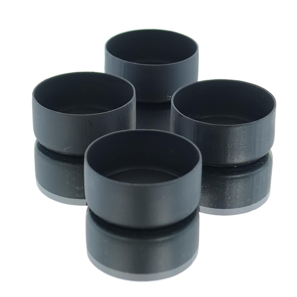 GASPER Teelichthalter Cups Schwarz magnetisch Ø 4 cm 4er Pack - Metall