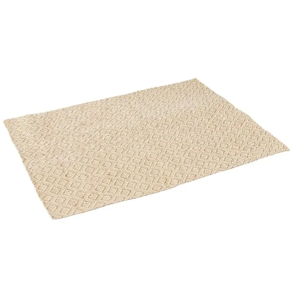 GASPER Tischset SQUADRA Cremeweiß 33 x 44 cm - Jute & Baumwolle GASPER Tischset SQUADRA Cremeweiß 33 x 44 cm - Jute & Baumwolle