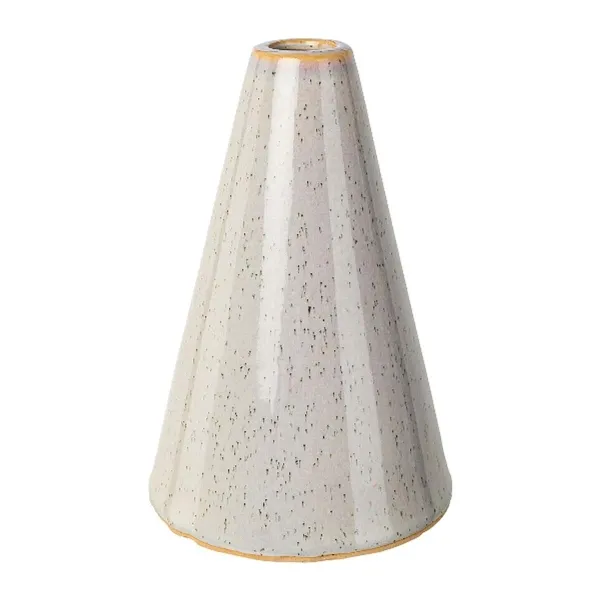 GASPER Vase TRAQUERA Grau kegelförmig Ø 11 cm x 15,5 cm - Keramik GASPER Vase TRAQUERA Grau kegelförmig Ø 11 cm x 15,5 cm - Keramik