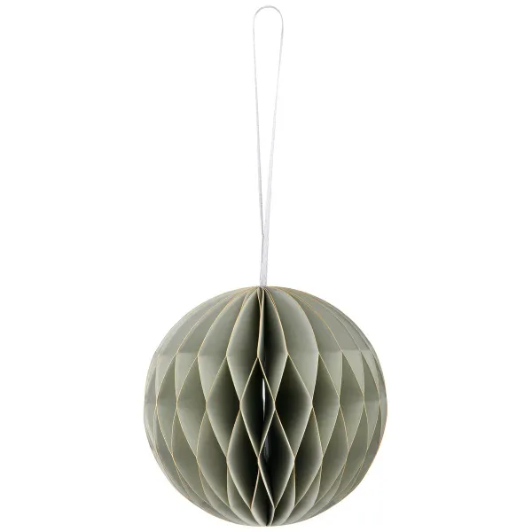 GASPER Weihnachtsanhänger Kugel Grau mit Magnetverschluss Ø 10 cm - Papier GASPER Weihnachtsanhänger Kugel Grau mit Magnetverschluss Ø 10 cm - Papier