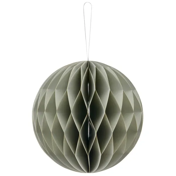 GASPER Weihnachtsanhänger Kugel Grau mit Magnetverschluss Ø 20 cm - Papier GASPER Weihnachtsanhänger Kugel Grau mit Magnetverschluss Ø 20 cm - Papier