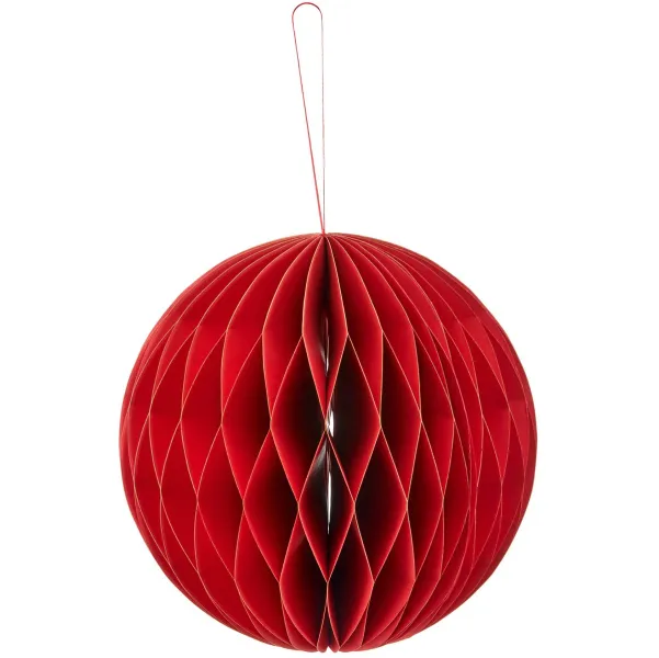 GASPER Weihnachtsanhänger Kugel Rot mit Magnetverschluss Ø 20 cm - Papier GASPER Weihnachtsanhänger Kugel Rot mit Magnetverschluss Ø 20 cm - Papier