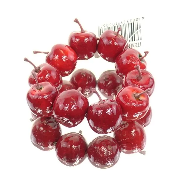 GASPER Weihnachtsdeko Mini - Apfelkranz Rot Ø ca. 9,5 cm - Kunstpflanzen GASPER Weihnachtsdeko Mini - Apfelkranz Rot Ø ca. 9,5 cm - Kunstpflanzen
