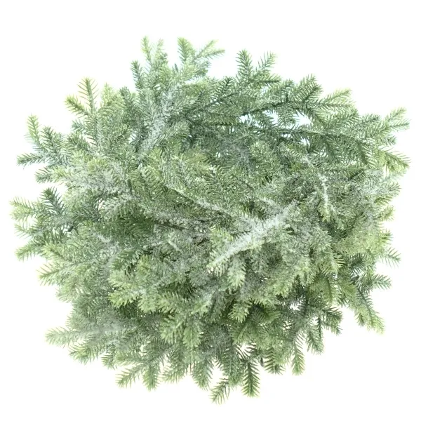 GASPER Weihnachtsdeko Taxuskranz Grün geeist Ø 28 cm - Kunstpflanzen