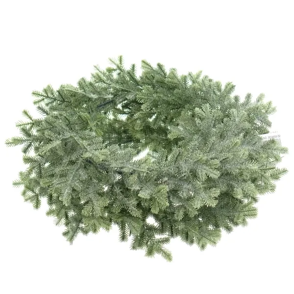 GASPER Weihnachtsdeko Taxuskranz Grün geeist Ø 35 cm - Kunstpflanzen