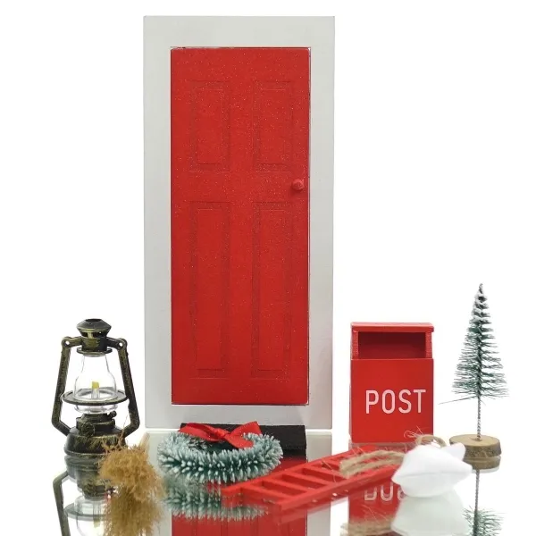 GASPER Weihnachtsdeko Wichtelset Rot & Weiß 9 teilig - Holz & Kunststoff GASPER Weihnachtsdeko Wichtelset Rot & Weiß 9 teilig - Holz & Kunststoff