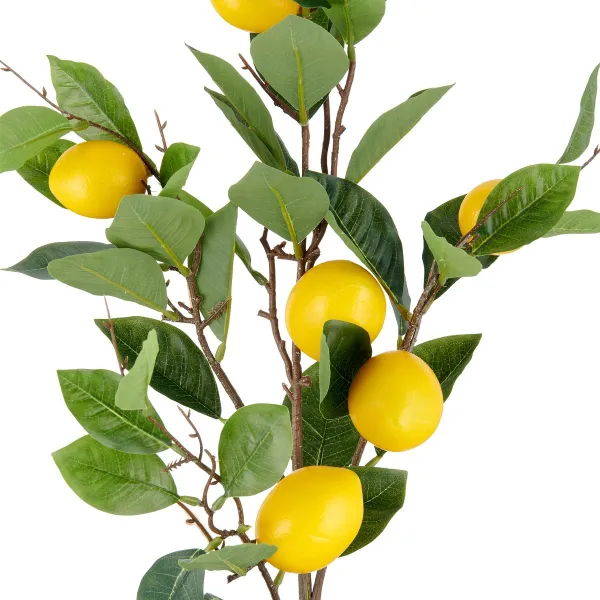 GASPER Zitronenzweig Gelb mit 6 Zitronen 94 cm - Kunstpflanzen