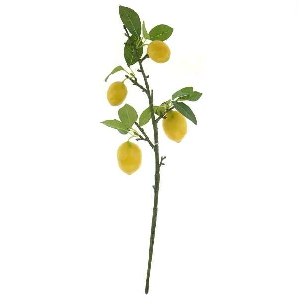 GASPER Zitronenzweig mit 4 Früchten Grün & Gelb 68 cm - Kunstpflanzen GASPER Zitronenzweig mit 4 Früchten Grün & Gelb 68 cm - Kunstpflanzen