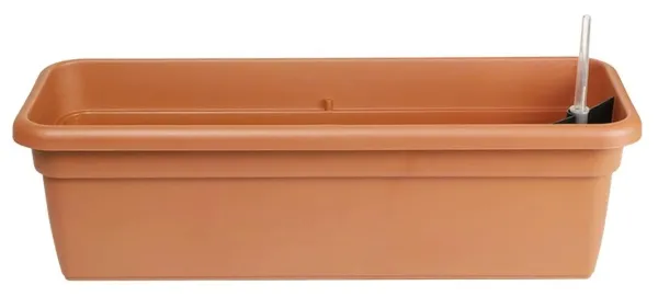 Geda Balkonkasten FLORA Terracotta mit Bewässerungseinsatz 99 cm - Kunststoff Geda Balkonkasten FLORA Terracotta mit Bewässerungseinsatz 99 cm - Kunststoff