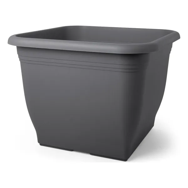 GEDA Pflanztopf Quadrat Anthrazit 33 x 33 cm - Kunststoff