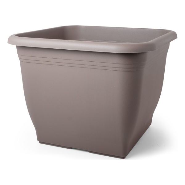 GEDA Pflanztopf Quadrat Taupe 33 x 33 cm - Kunststoff