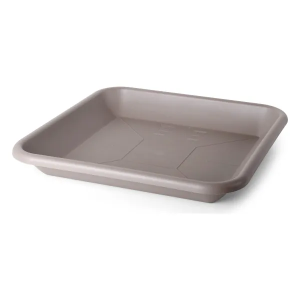 GEDA Untersetzer Quadrat Taupe 34 x 34 cm - Kunststoff
