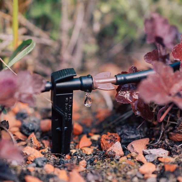 GEKA® Drip System 6 mm Reihentropfer mit Erdspieß  - 6er Pack