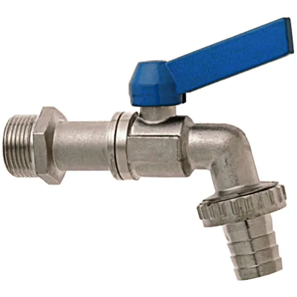 GEKA® Kugelauslaufventil 1/2 Zoll - 10 mm Messing vernickelt blauer Griff GEKA® Kugelauslaufventil 1/2 Zoll - 10 mm Messing vernickelt blauer Griff