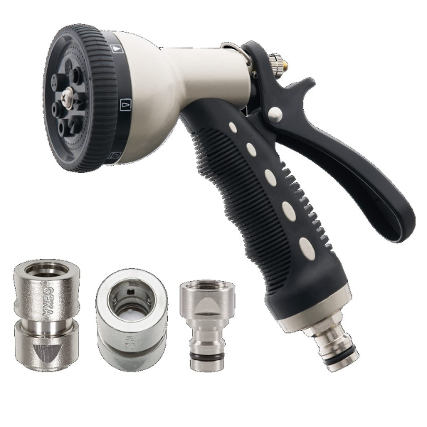 GEKA® Multibrause 7 S Starterset 4-teilig mit 7 Strahlarten