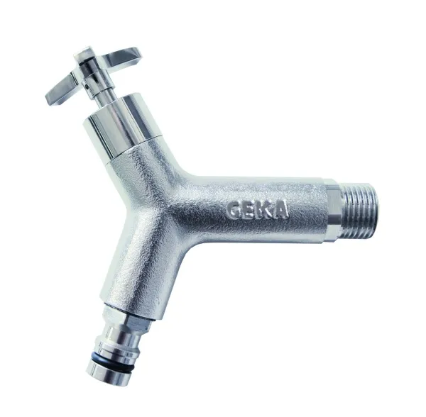 GEKA® plus Design-Wasserhahn Außengewinde 3/4 Zoll Geka® plus Stecksystem GEKA® plus Design-Wasserhahn Außengewinde 3/4 Zoll Geka® plus Stecksystem
