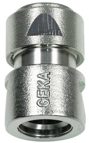 GEKA® plus Schlauchstück mit Spannmutter 3/4 Zoll Messing vernickelt GEKA® plus Schlauchstück mit Spannmutter 3/4 Zoll Messing vernickelt
