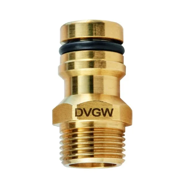 GEKA® plus Trinkwasser Gerätestecker Außengewinde 3/4 Zoll - 19 mm DVGW - Karte