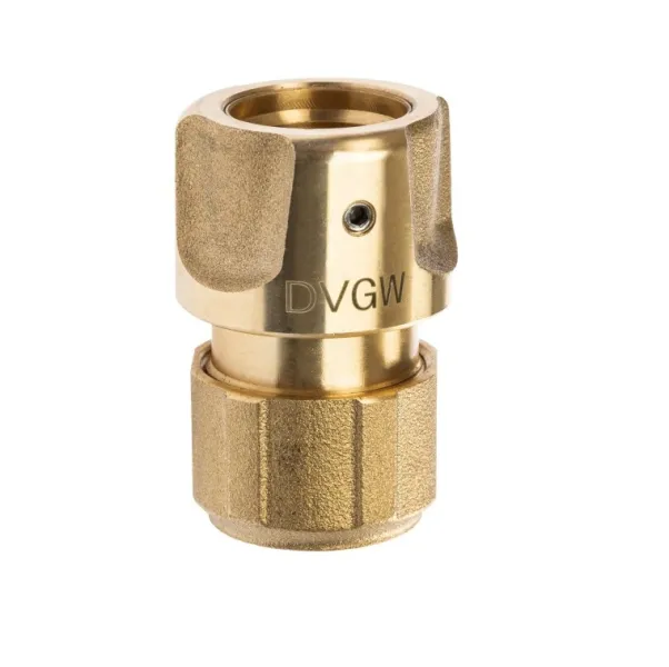 GEKA® plus Trinkwasser Schlauchstück 1/2 Zoll - 13 mm Messing DVGW - Karte