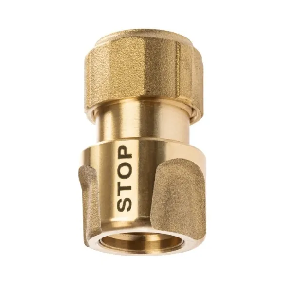 GEKA® plus Trinkwasser Schlauchstück mit Wasserstopp 1/2 Zoll - 13 mm DVGW VP550