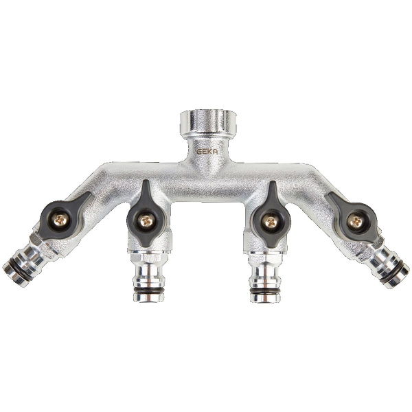 GEKA® plus Vierwegeventile mit GEKA®  plus Steckern