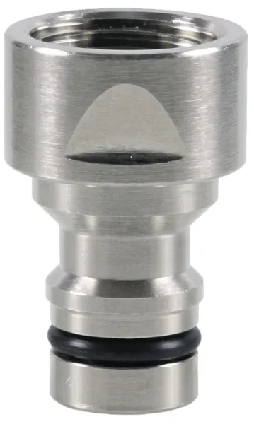 GEKA® plus Wasser - Hahnstecker mit 1/2 Zoll Innengewinde Messing vernickelt GEKA® plus Wasser - Hahnstecker mit 1/2 Zoll Innengewinde Messing vernickelt