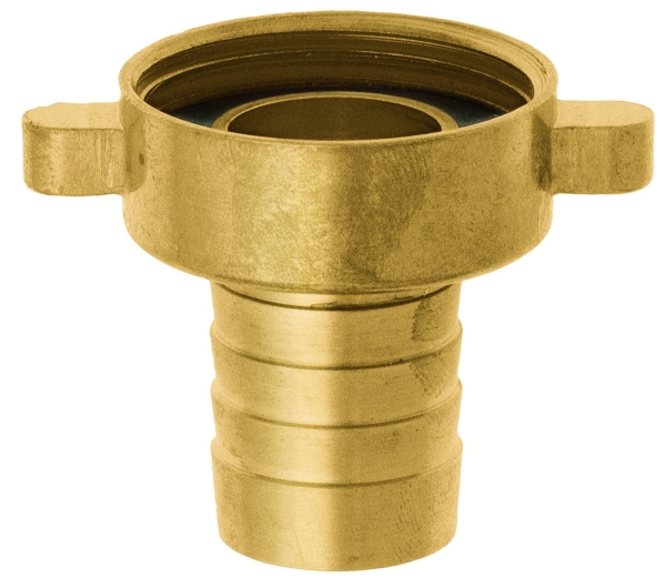 GEKA® Schlauchverschraubung Innengewinde 1 Zoll Schlauchinnen Ø 25 mm Messing