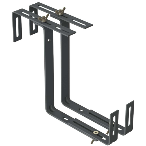 Geli 2 Blumenkastenhalter TYP D Anthrazit 2-fach verstellbar