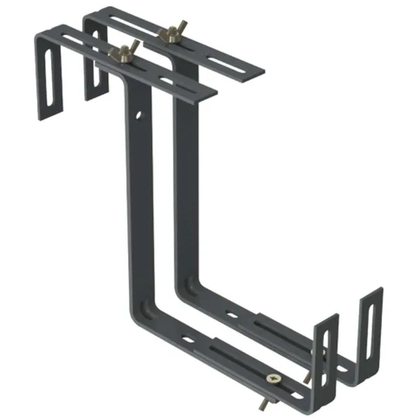 Geli 2 Blumenkastenhalter TYP D Anthrazit 2-fach verstellbar