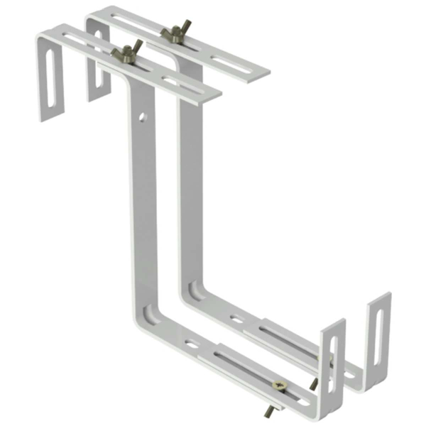 Geli 2 Blumenkastenhalter TYP D Weiß 2-fach verstellbar