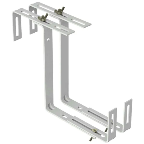 Geli 2 Blumenkastenhalter TYP D Weiß 2-fach verstellbar
