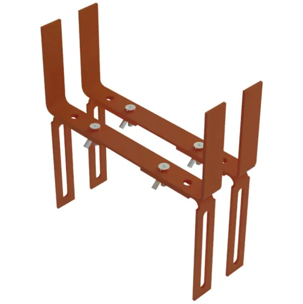 Geli 2 Blumenkastenhalter TYP H Terracotta für Mauern 1-fach verstellbar