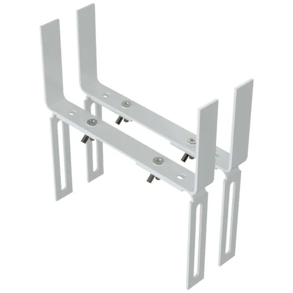 Geli 2 Blumenkastenhalter TYP H Weiß für Mauern 1-fach verstellbar