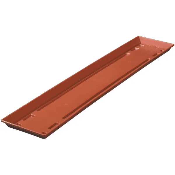 Geli Balkonkasten Untersetzer STANDARD Terracotta 80 cm - Kunststoff Geli Balkonkasten Untersetzer STANDARD Terracotta 80 cm - Kunststoff