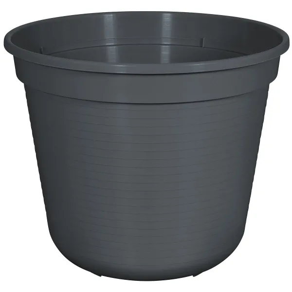 Geli Blumentopf STANDARD Anthrazit Ø 24 cm - Kunststoff Geli Blumentopf STANDARD Anthrazit Ø 24 cm - Kunststoff
