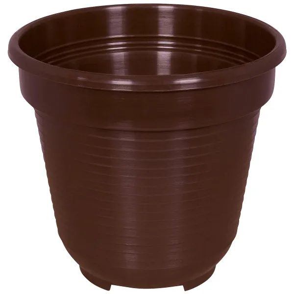 Geli Blumentopf STANDARD Braun Ø 10 cm - Kunststoff