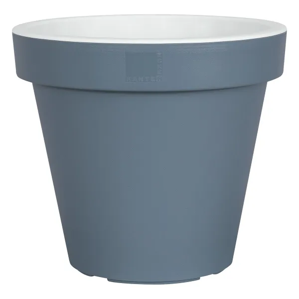 Geli E & K Pflanztopf 2-farbig, blaugrau/weiß, Ø 30 cm
