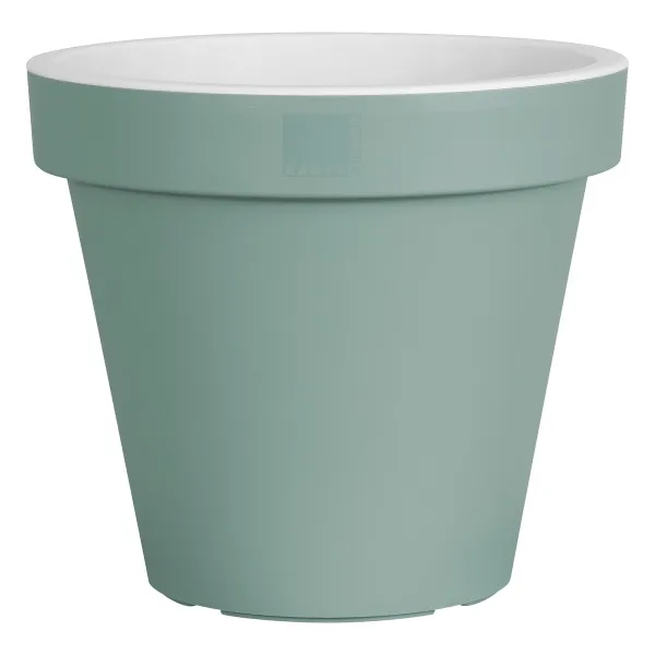 Geli E & K Pflanztopf 2-farbig, eukalyptus/weiß, Ø 40 cm