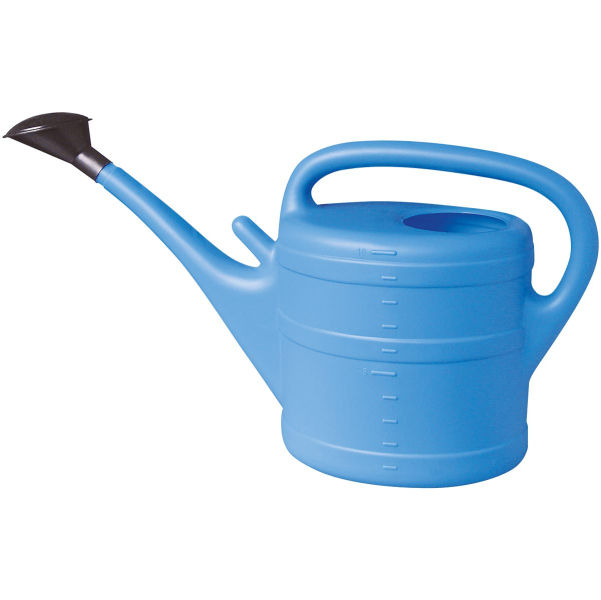 Geli Gießkanne COLOURS Hellblau 10 Liter mit Aufsteckvorrichtung - Kunststoff