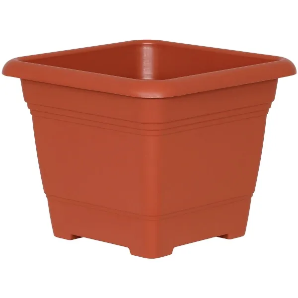 Geli Pflanzkübel NORA Terracotta 28 cm quadratisch - Kunststoff Geli Pflanzkübel NORA Terracotta 28 cm quadratisch - Kunststoff