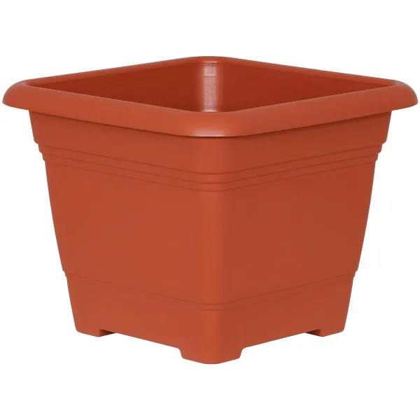 Geli Pflanzkübel NORA Terracotta 33 cm quadratisch - Kunststoff Geli Pflanzkübel NORA Terracotta 33 cm quadratisch - Kunststoff