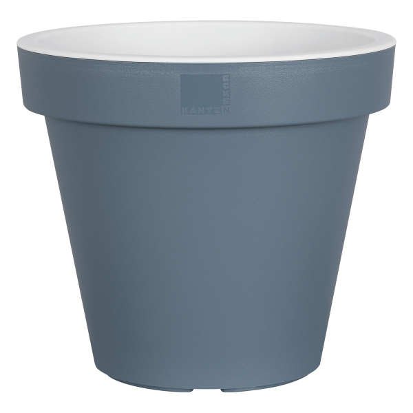 Geli Pflanztopf 25 cm blaugrau/weiss