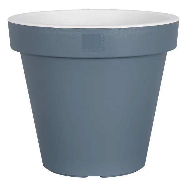 Geli Pflanztopf 25 cm blaugrau/weiss
