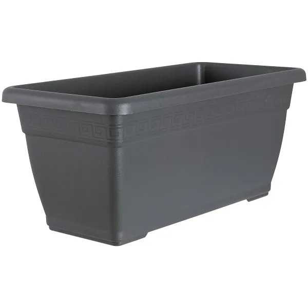 Geli Pflanztrog PLATO Anthrazit 60 x 30 cm - Kunststoff Geli Pflanztrog PLATO Anthrazit 60 x 30 cm - Kunststoff
