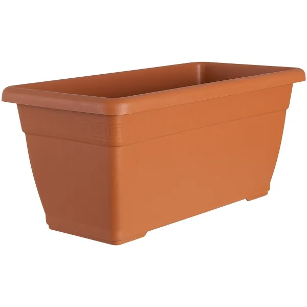 Geli Pflanztrog PLATO Terracotta 60 x 30 cm - Kunststoff Geli Pflanztrog PLATO Terracotta 60 x 30 cm - Kunststoff