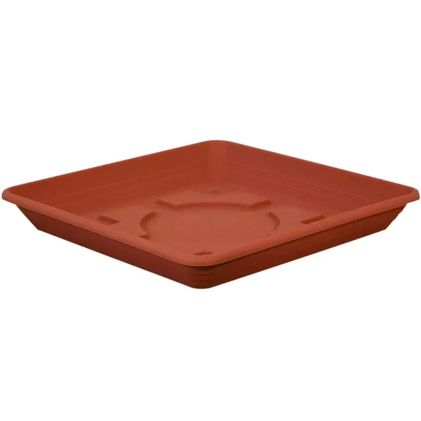 Geli Untersetzer NORA Terracotta 40 cm quadratisch - Kunststoff Geli Untersetzer NORA Terracotta 40 cm quadratisch - Kunststoff