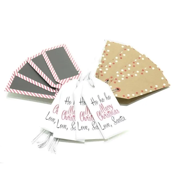 Geschenk-Anhänger für Weihnachten in 3 Designs - 12er-Set Geschenk-Anhänger für Weihnachten in 3 Designs - 12er-Set