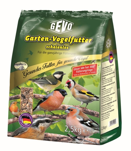 GEVO® Gartenvogelfutter schalenlos - 2,5 kg